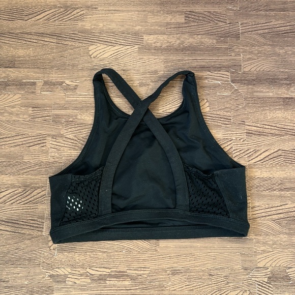 NORDSTROM BLACK KIDS SPORTS BRA SIZE SMALL (7/8) - Picture 2 of 2